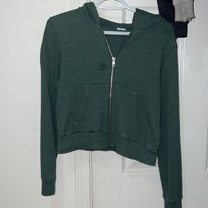 TNA waffle zip up hoodie